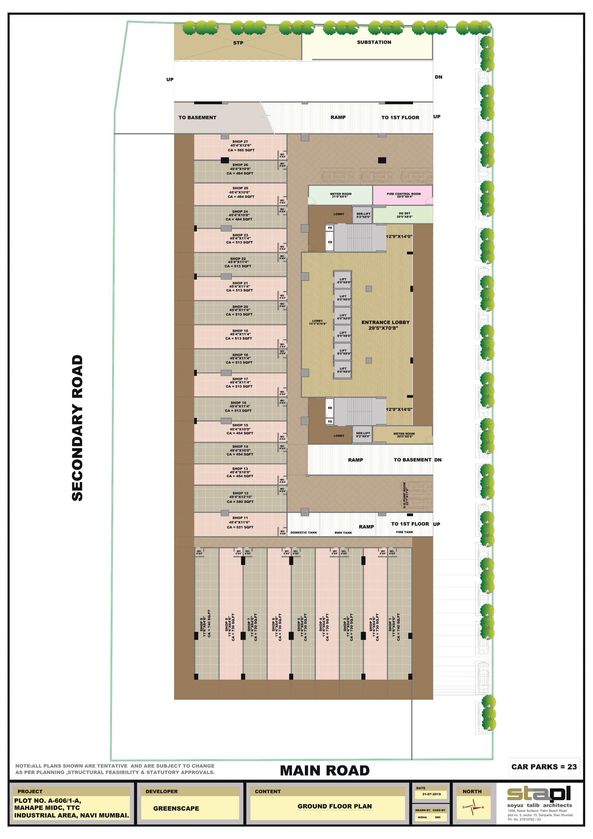 Ground floor layout plan