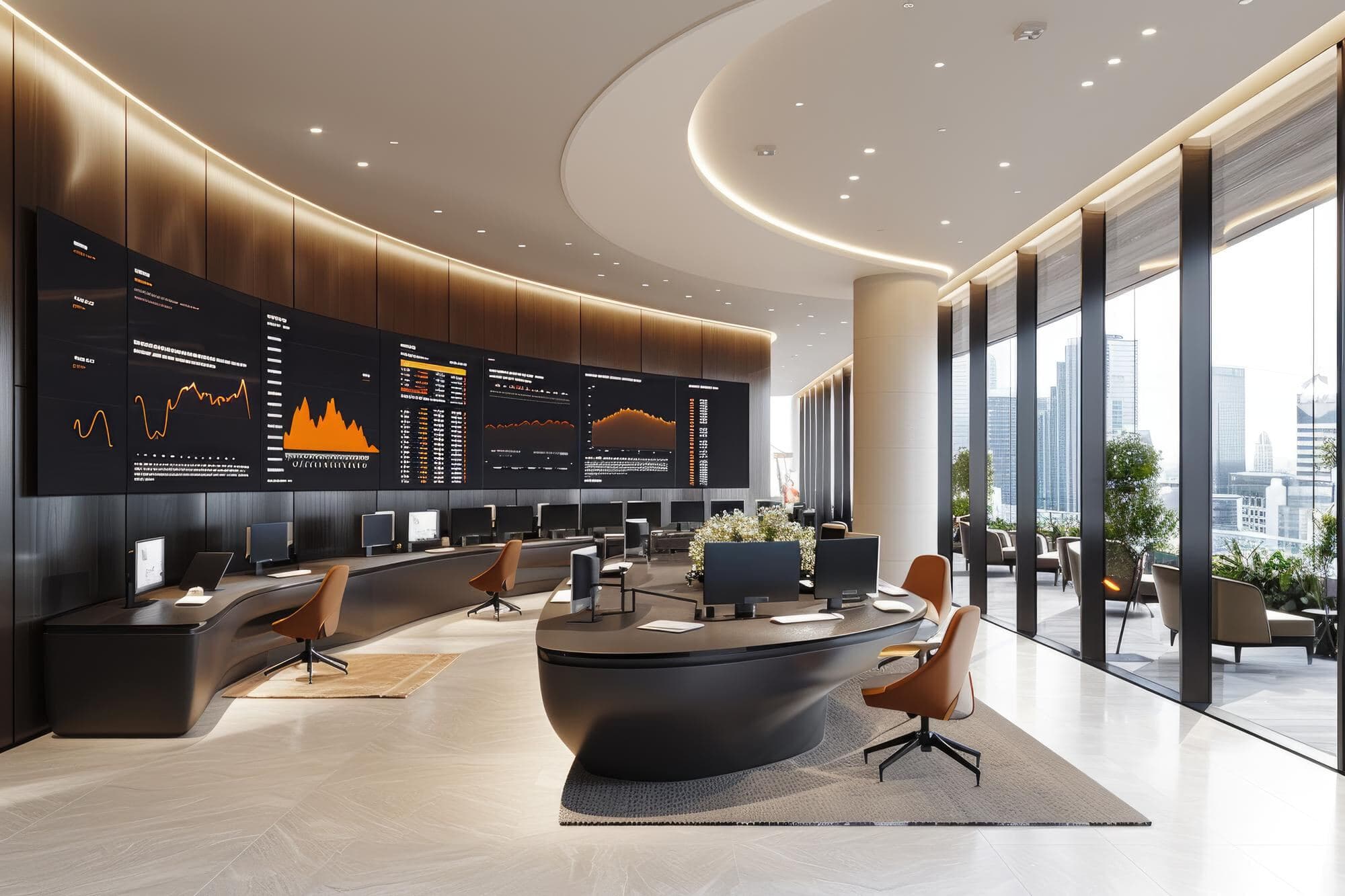 Operations floor with integrated building systems